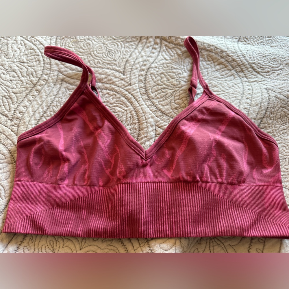 lululemon athletica Pink Sports Bra with Adjustable Straps